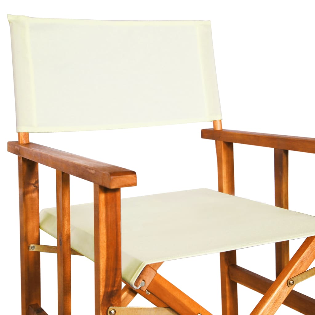 Director's Chairs, 2 pcs., Solid Acacia Wood