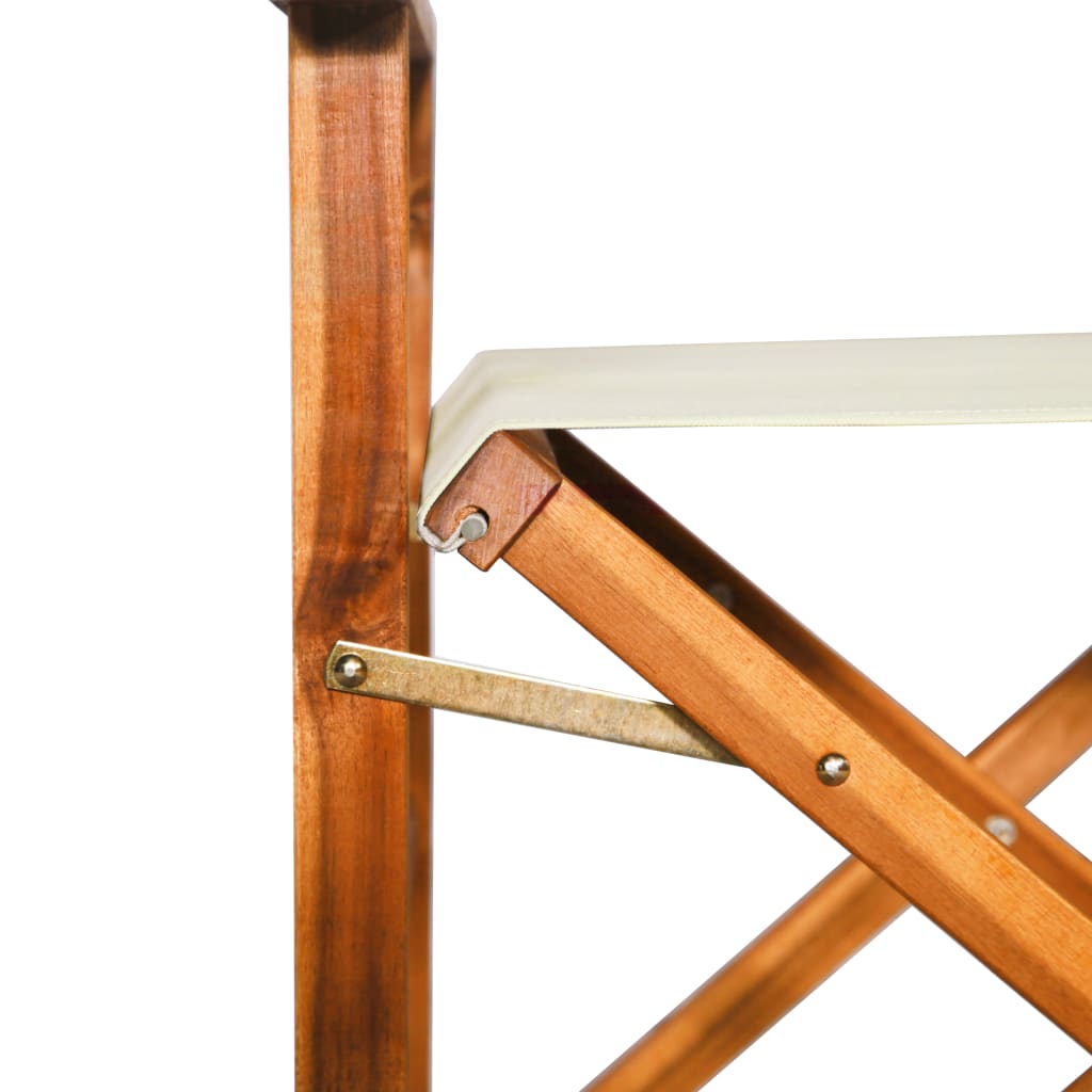 Director's Chairs, 2 pcs., Solid Acacia Wood