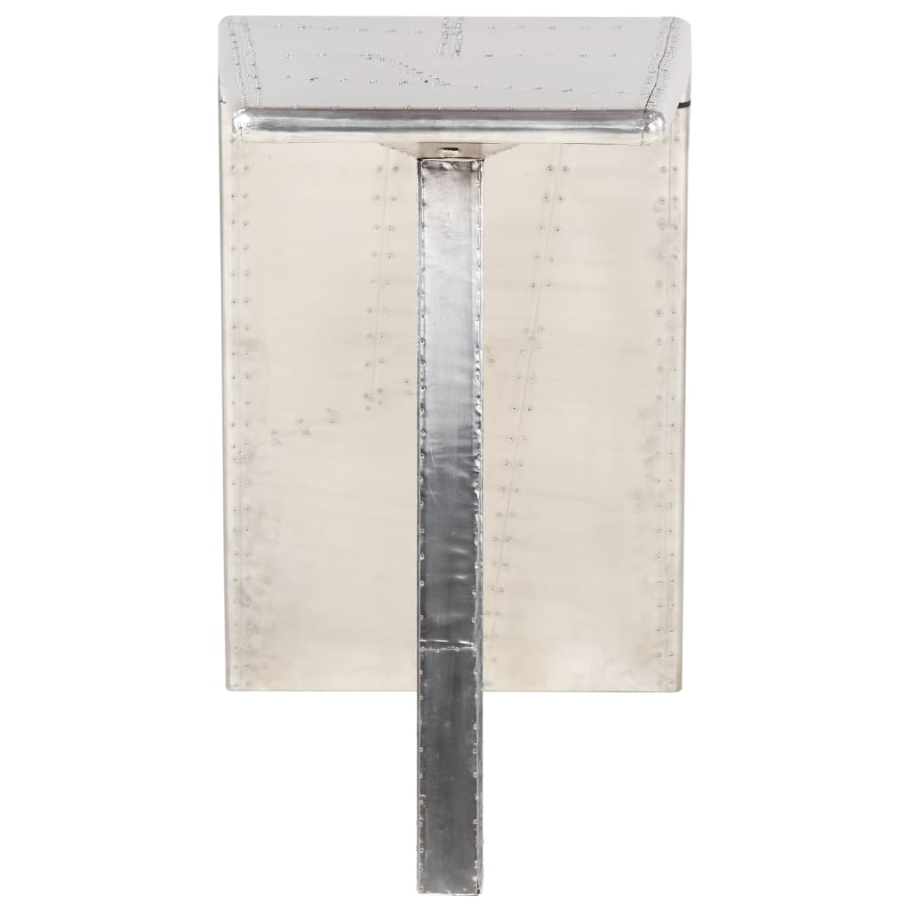 Aviator rakstāmgalds, sudraba kr., 112x50x76cm, metāls