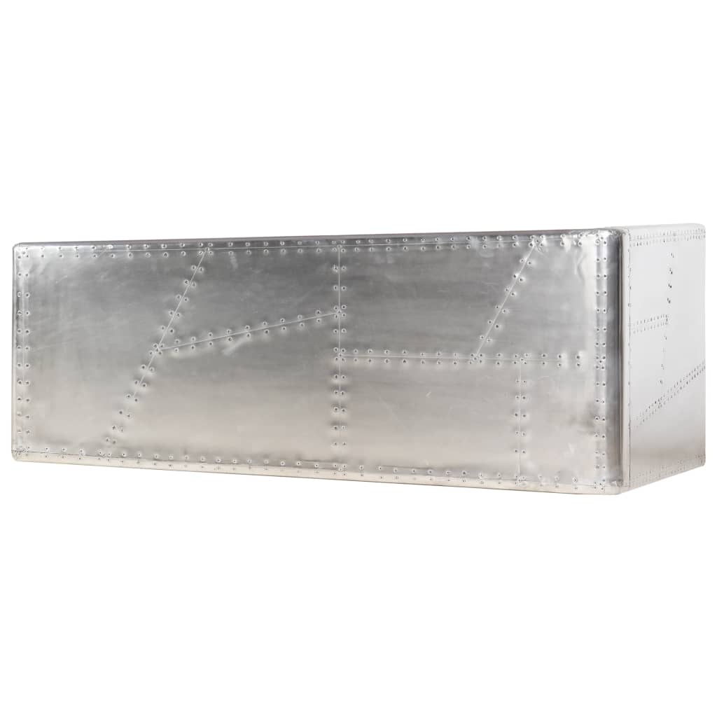 Aviator rakstāmgalds, sudraba kr., 112x50x76cm, metāls