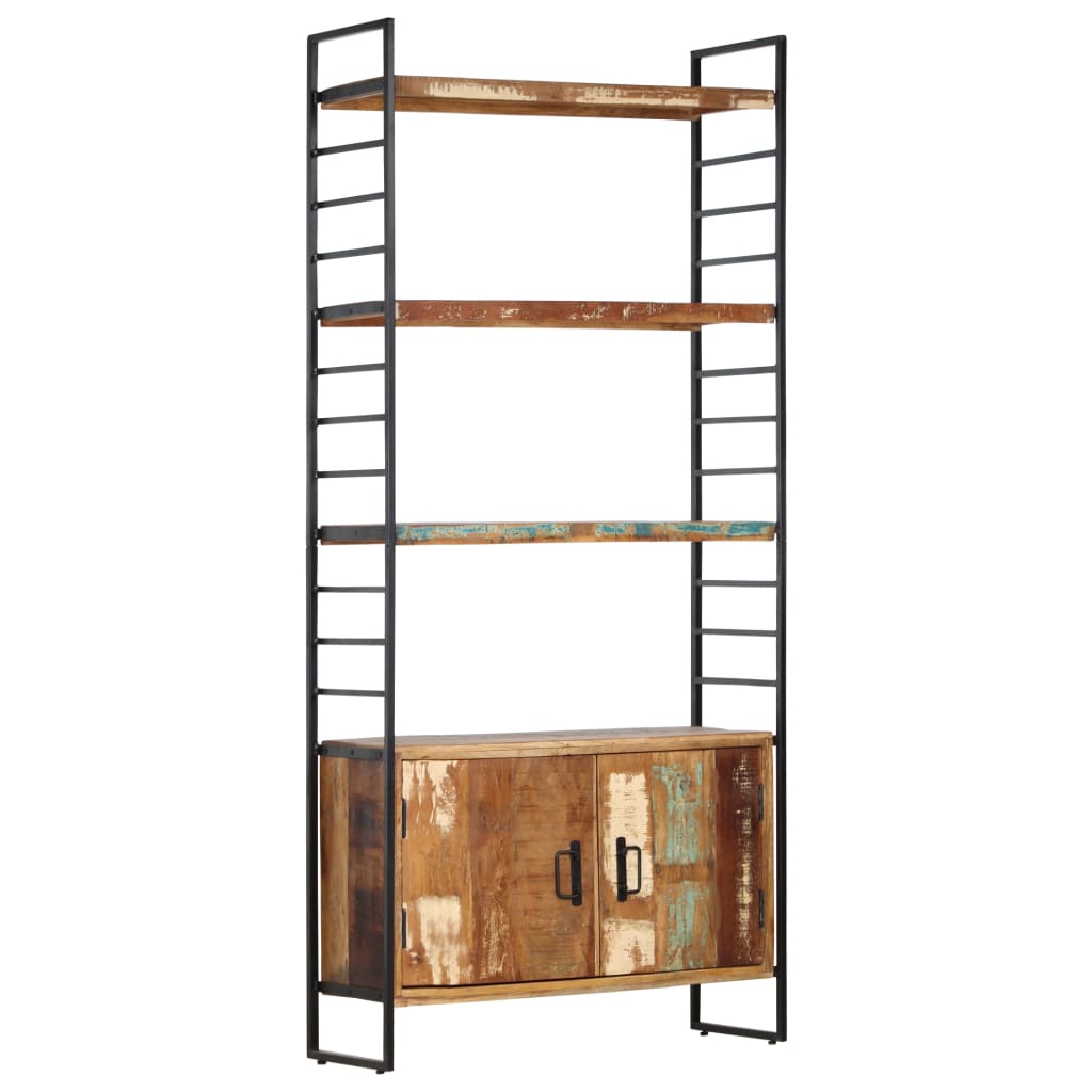 Grāmatu plaukts, 4 plaukti, 80x30x180cm, masīvkoks