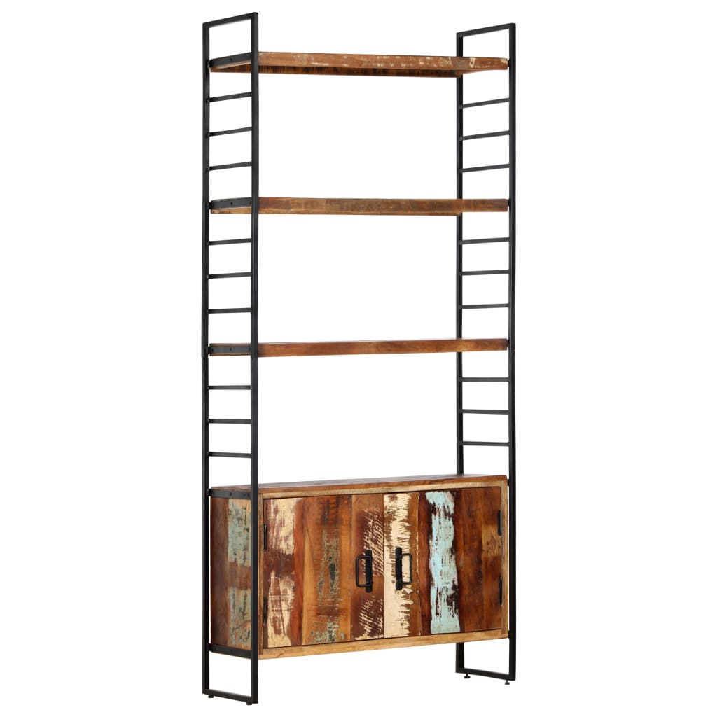 Grāmatu plaukts, 4 plaukti, 80x30x180cm, masīvkoks