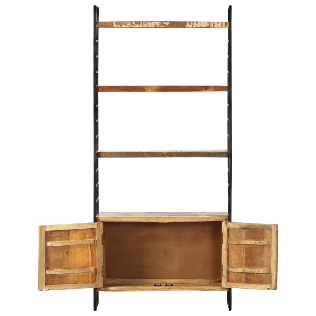 Grāmatu plaukts, 4 plaukti, 80x30x180cm, masīvkoks
