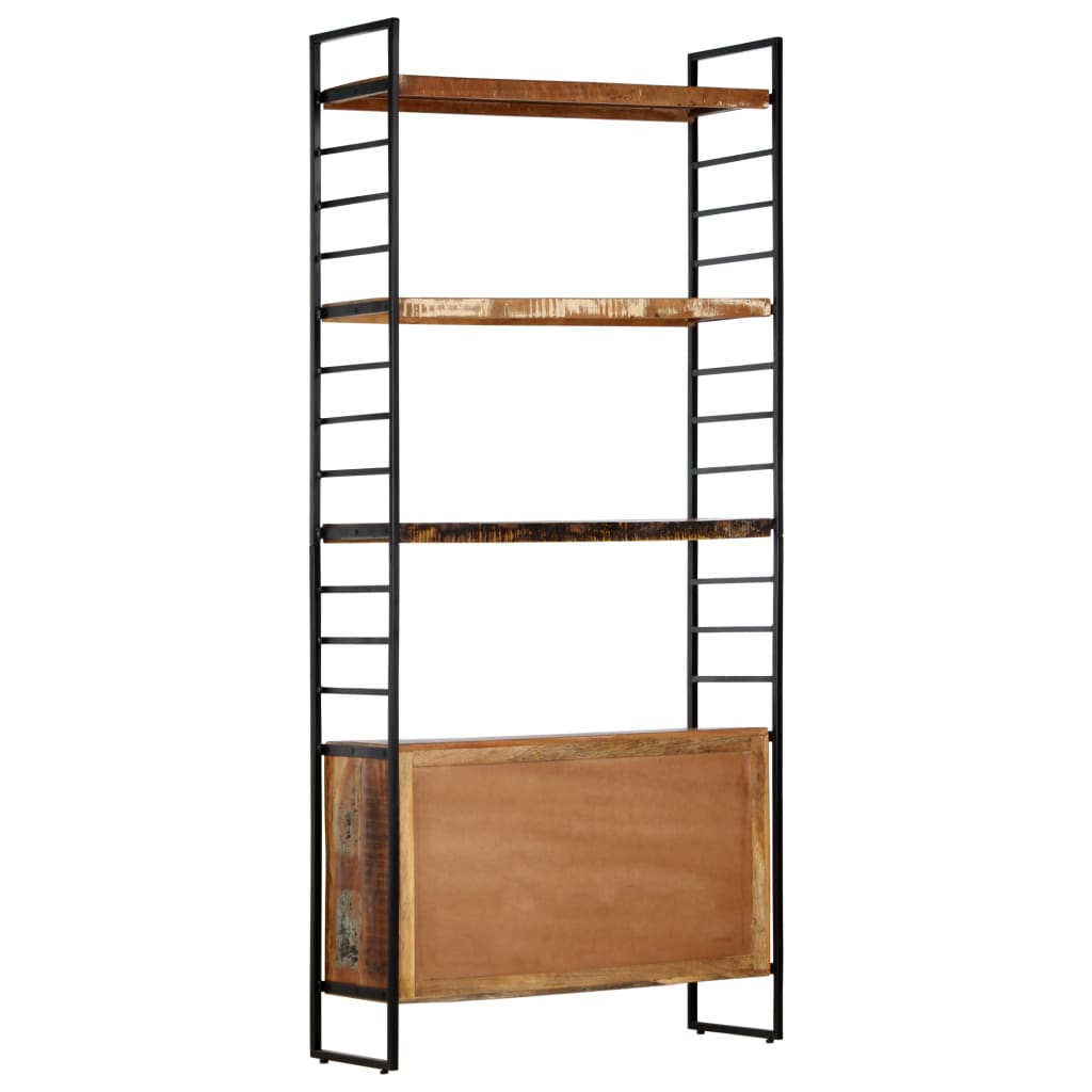 Grāmatu plaukts, 4 plaukti, 80x30x180cm, masīvkoks