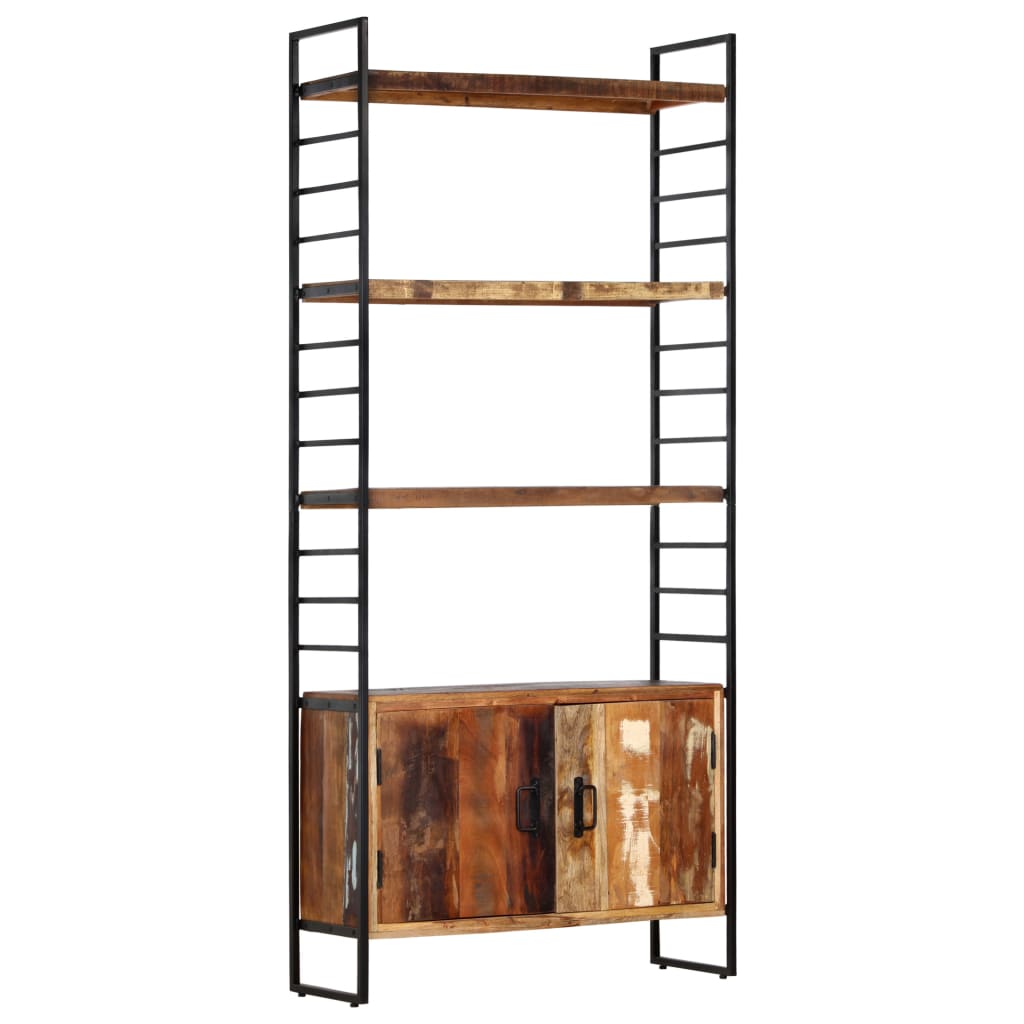 Grāmatu plaukts, 4 plaukti, 80x30x180cm, masīvkoks