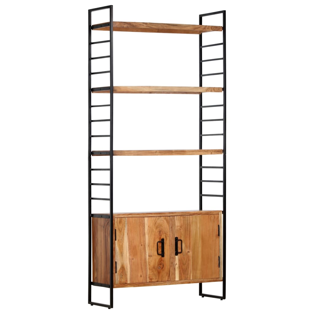 Bookcase, 4-tier, 80x30x180cm, solid acacia wood