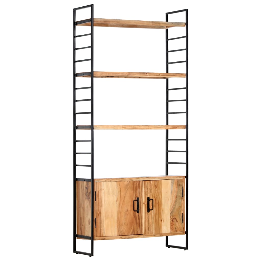Bookcase, 4-tier, 80x30x180cm, solid acacia wood