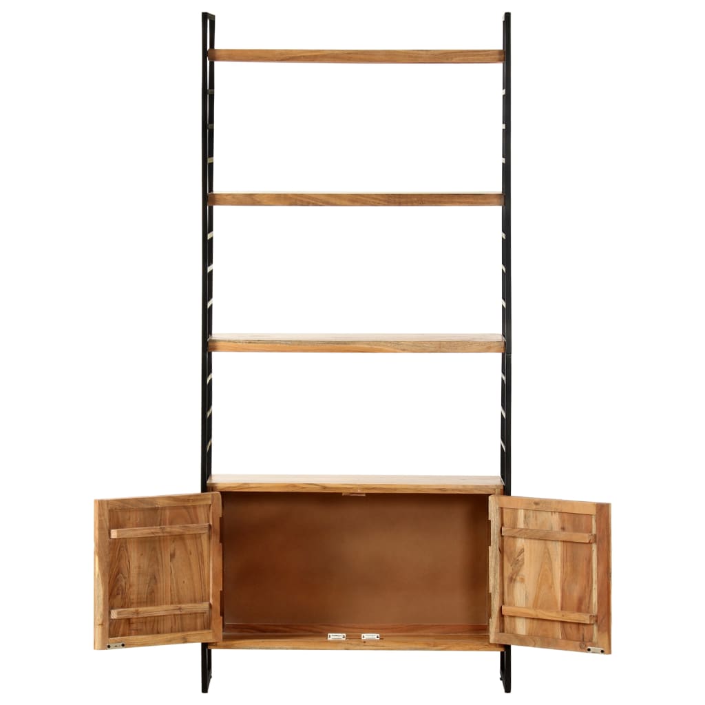Bookcase, 4-tier, 80x30x180cm, solid acacia wood