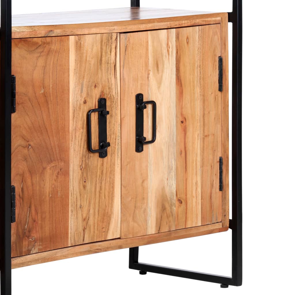 Bookcase, 4-tier, 80x30x180cm, solid acacia wood