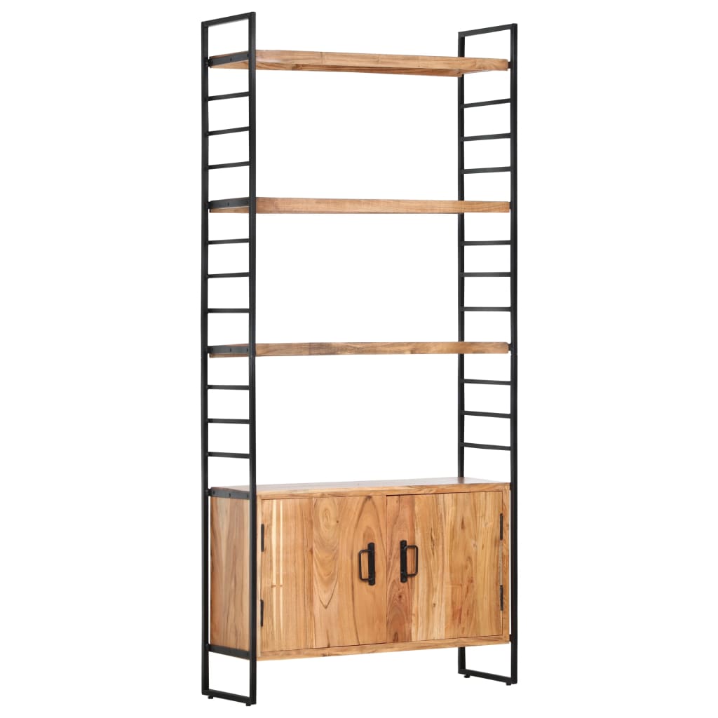 Bookcase, 4-tier, 80x30x180cm, solid acacia wood