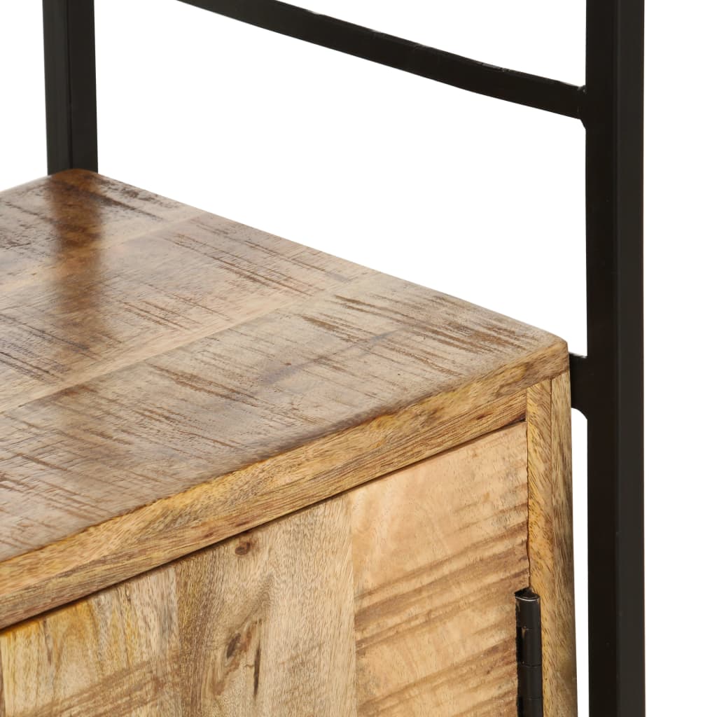 Grāmatu skapis, 4 plaukti, 80x30x180cm, mango koks