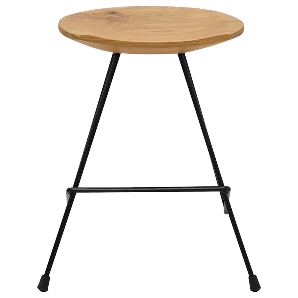 Stools, 2 pcs., solid teak wood