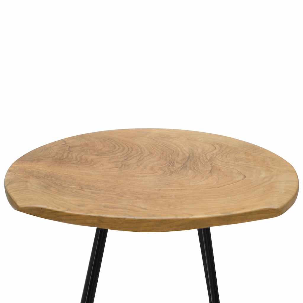 Stools, 2 pcs., solid teak wood