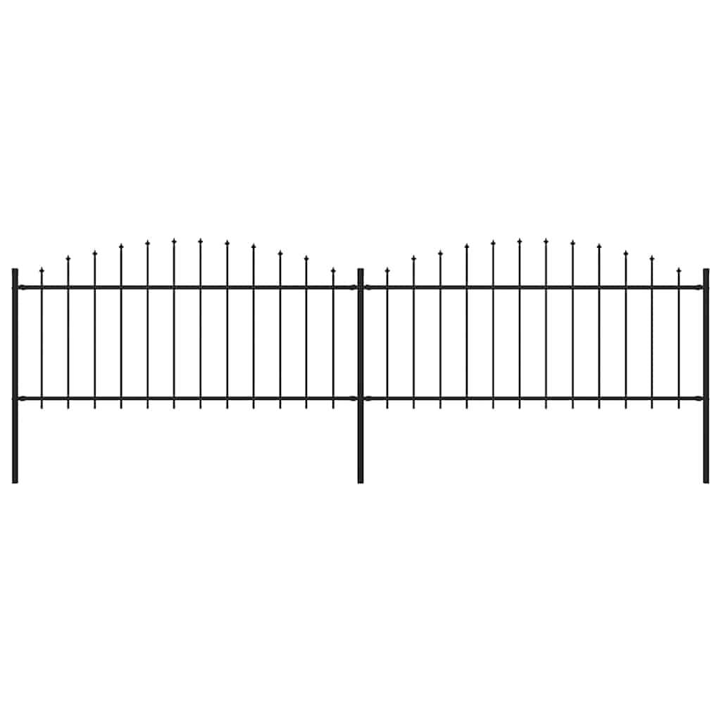 Sodo tvora su iečių viršug., juoda, (0,5-0,75)x3,4m, plienas