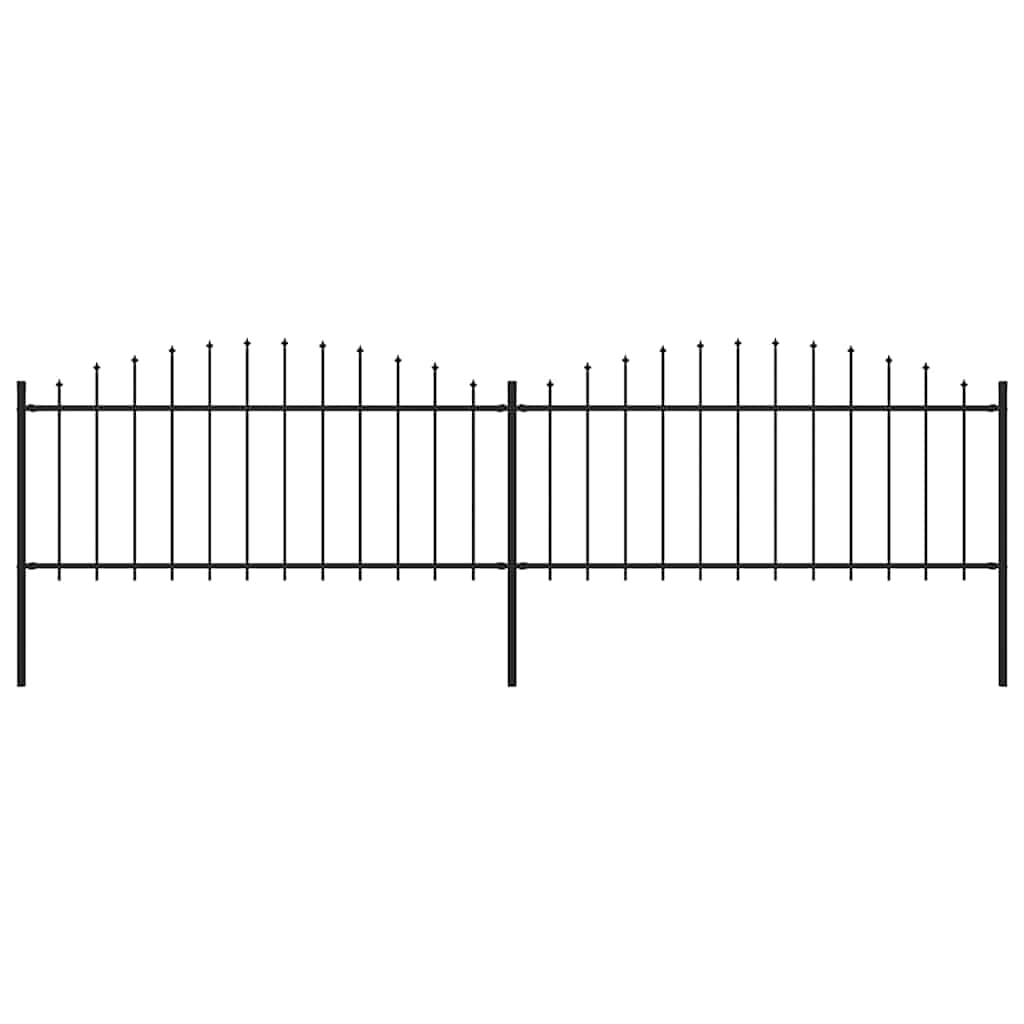 Sodo tvora su iečių viršug., juoda, (0,5-0,75)x3,4m, plienas