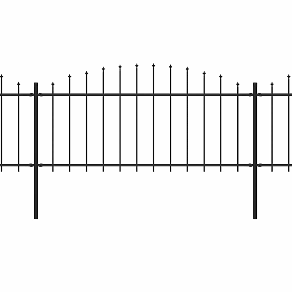 Sodo tvora su iečių viršug., juoda, (0,5-0,75)x3,4m, plienas