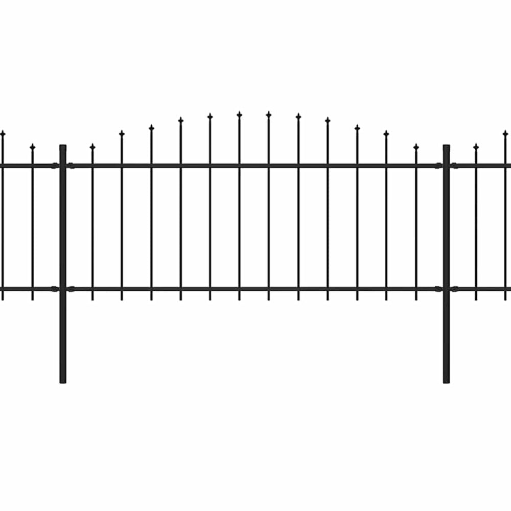 Sodo tvora su iečių viršug., juoda, (0,5-0,75)x11,9m, plienas