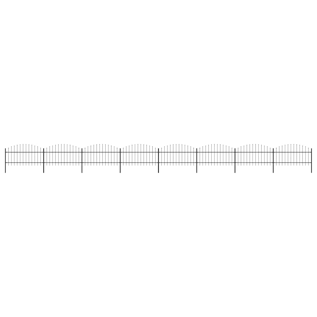 Sodo tvora su iečių viršug., juoda, (1-1,25)x13,6m, plienas