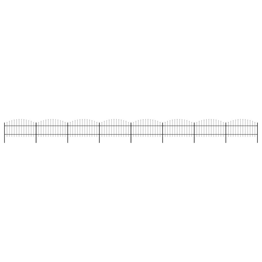 Sodo tvora su iečių viršug., juoda, (1-1,25)x13,6m, plienas