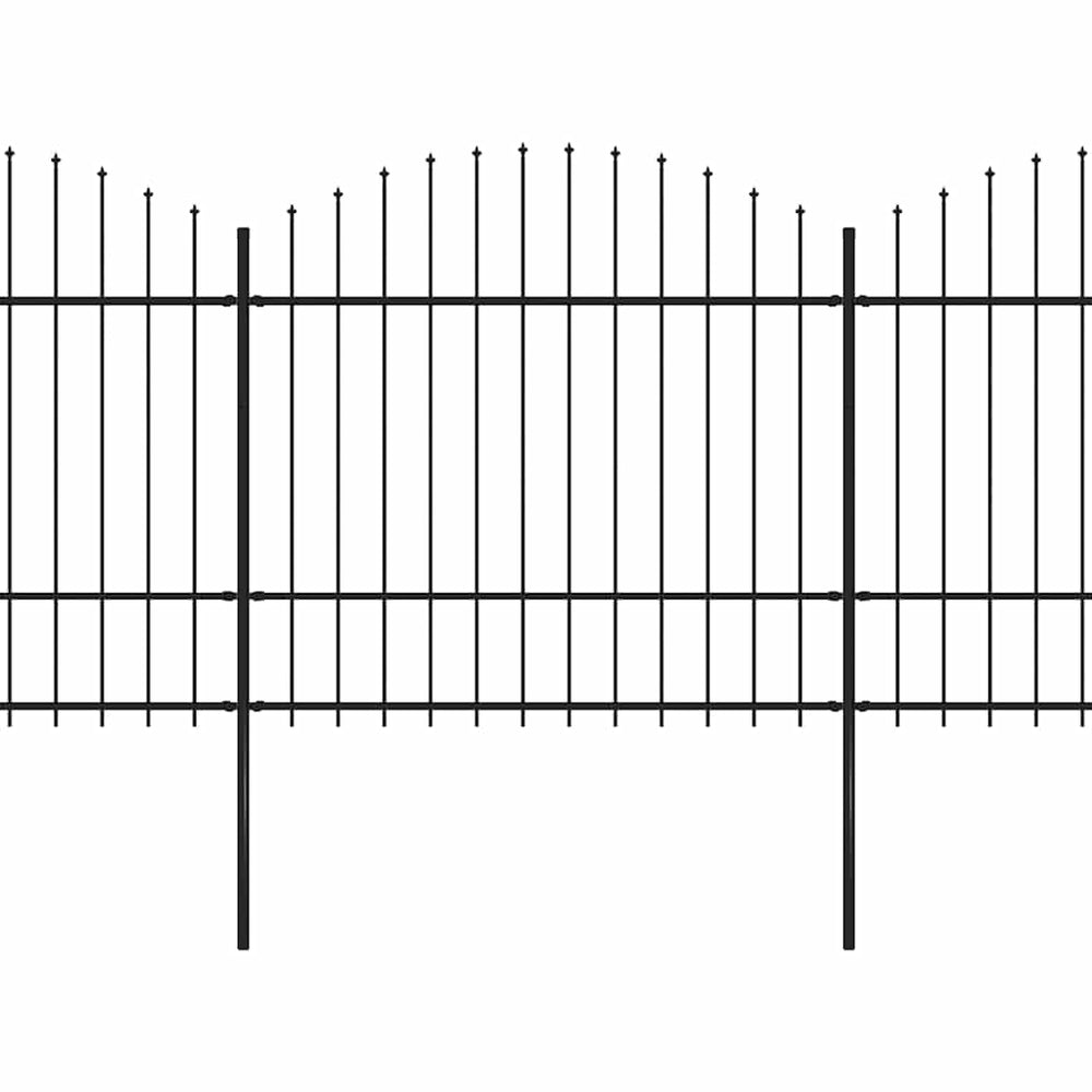 Sodo tvora su iešmeliais, plienas, 537x175cm, juoda