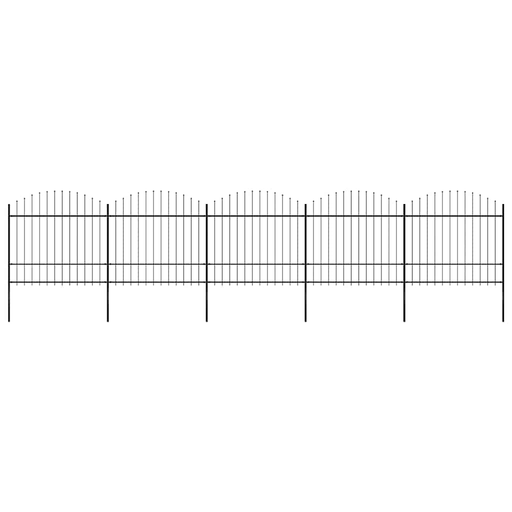 Sodo tvora su iešmeliais, plienas, 892,5x175 cm, juoda