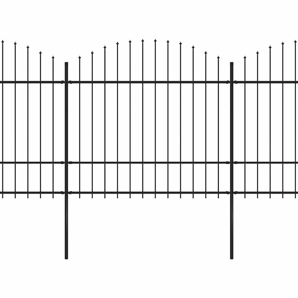 Sodo tvora su iešmeliais, plienas, 892,5x175 cm, juoda