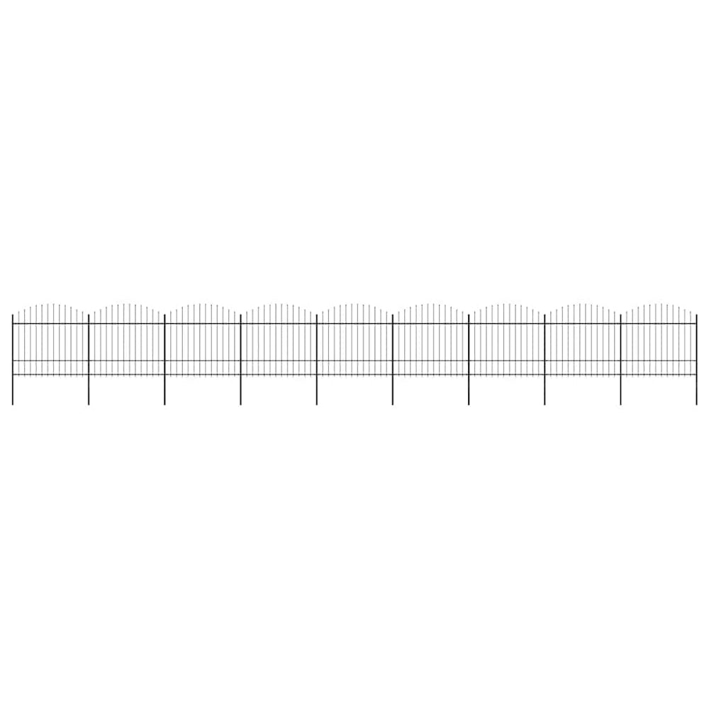 Sodo tvora su iečių viršug., juoda, (1,5-1,75)x15,3m, plienas