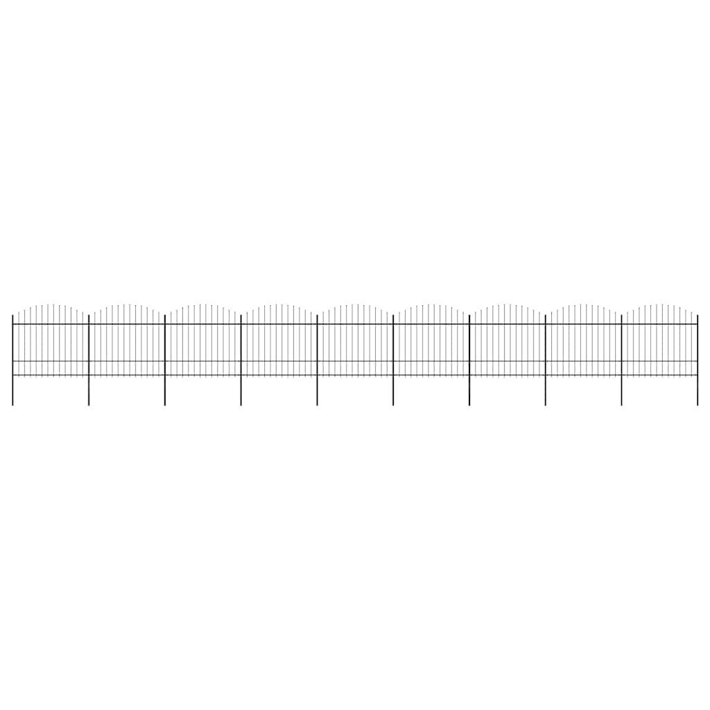 Sodo tvora su iečių viršug., juoda, (1,5-1,75)x15,3m, plienas