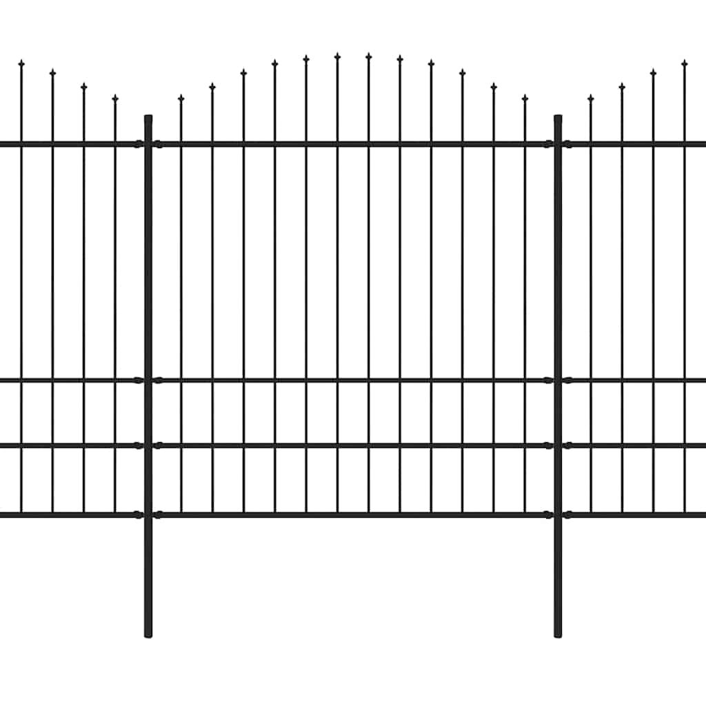 Sodo tvora su iešmeliais, plienas, 714,5x200cm, juoda