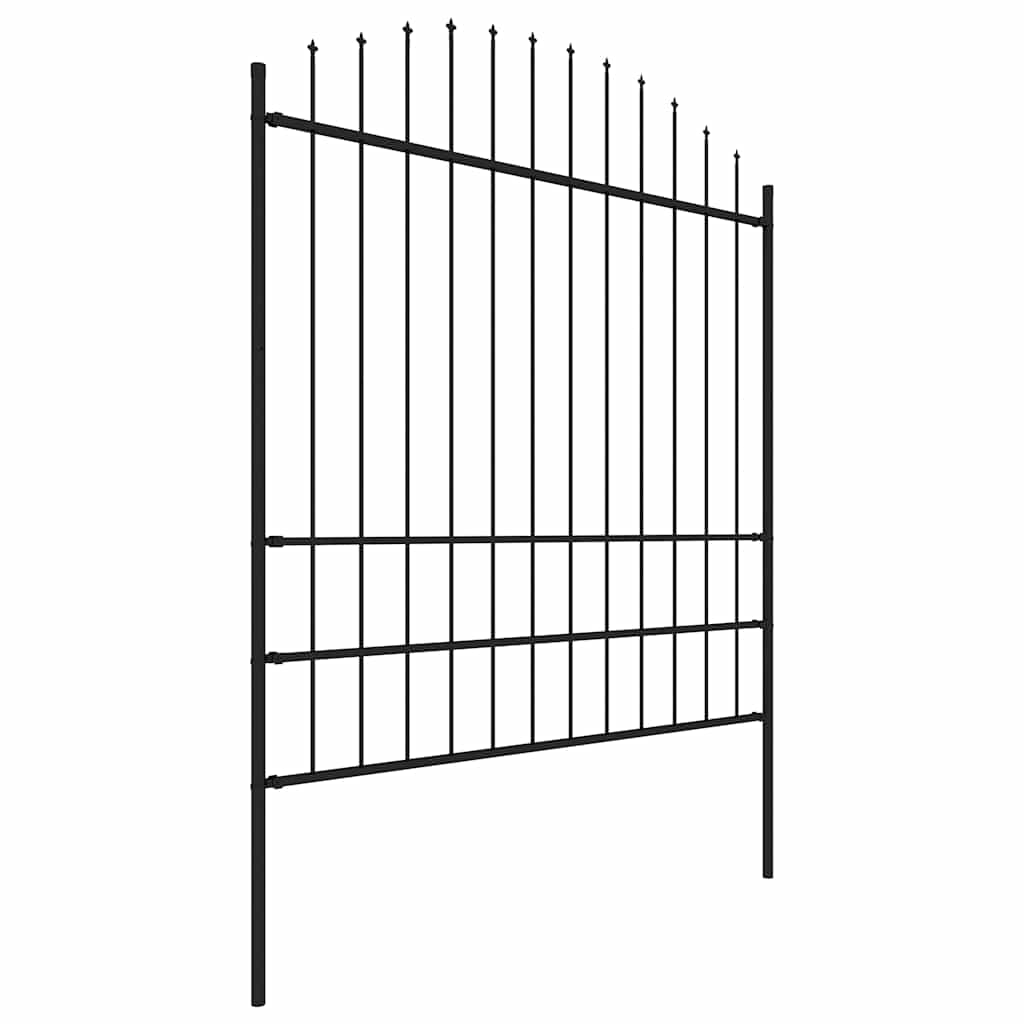 Sodo tvora su iešmeliais, plienas, 714,5x200cm, juoda
