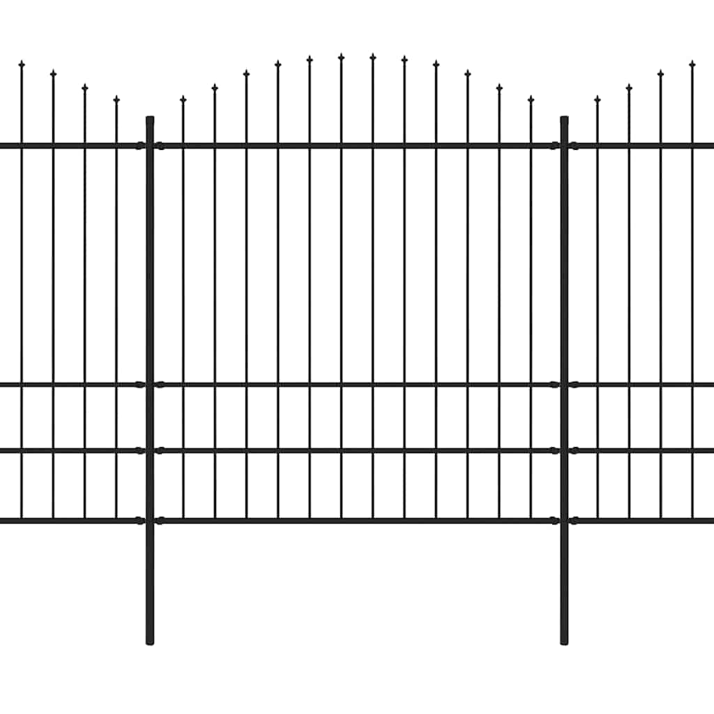 Sodo tvora su iešmeliais, plienas, 892,5x200cm, juoda