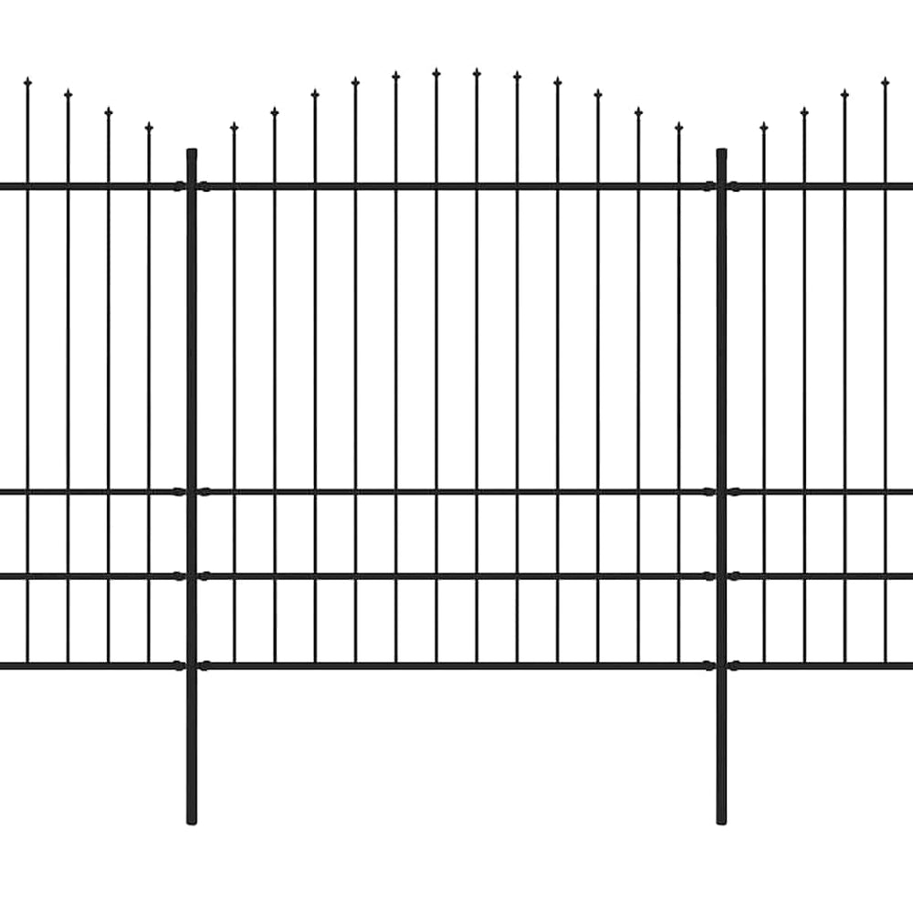 Sodo tvora su iešmeliais, plienas, 892,5x200cm, juoda