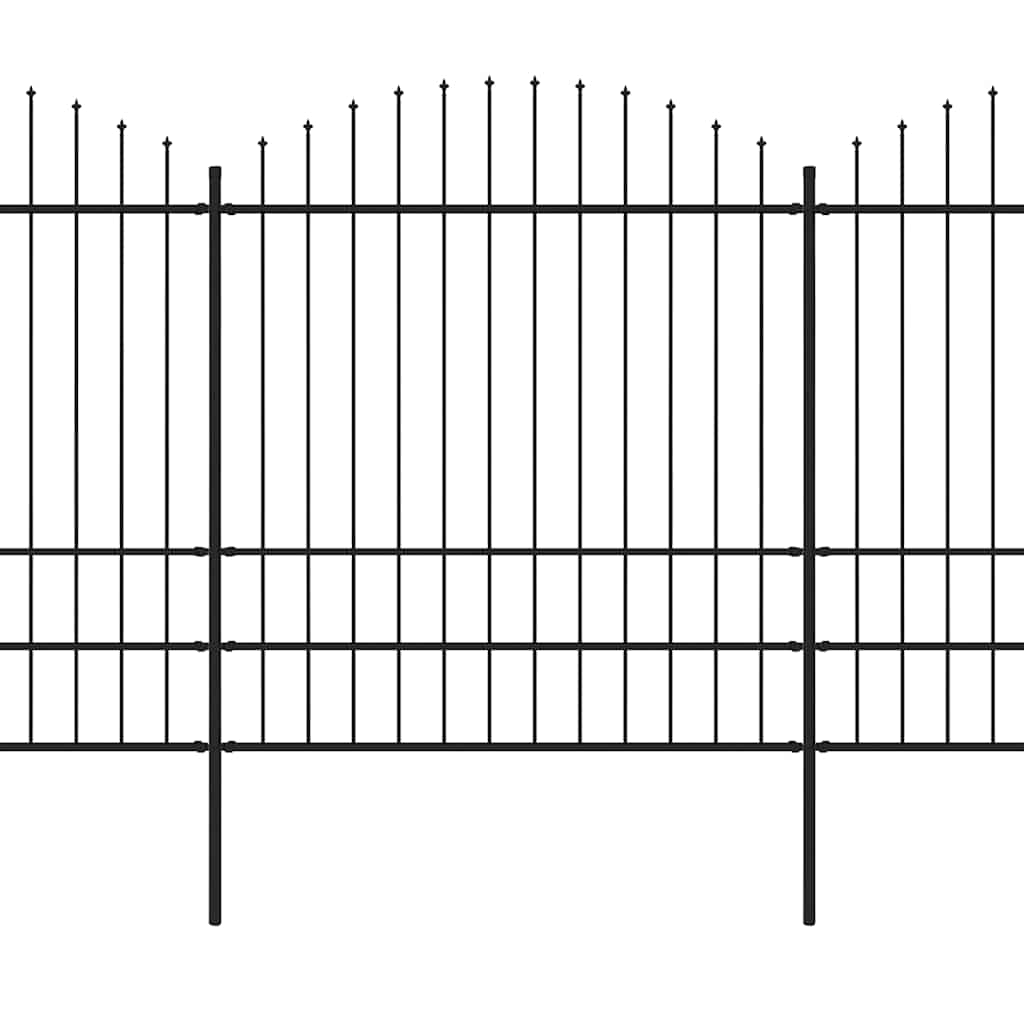 Sodo tvora su iešmeliais, plienas, 1426x200cm, juoda