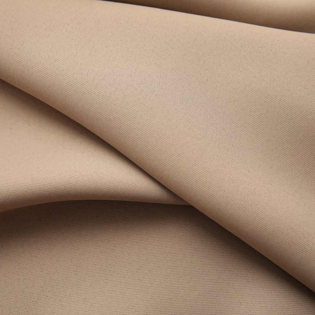 Blackout curtain with hooks, taupe, 290x245cm