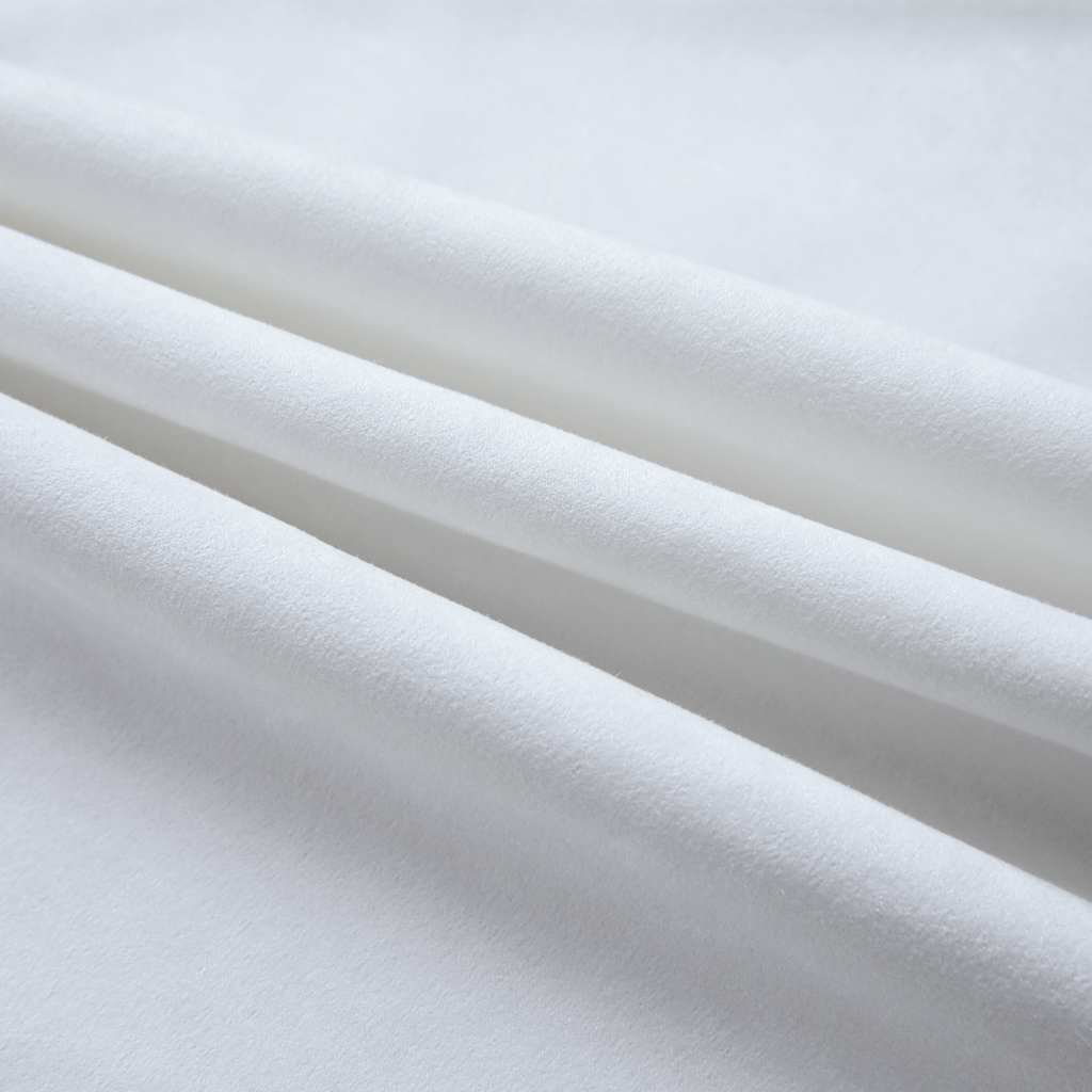 Night curtains with rings, 2 pcs, off-white, 140x225cm