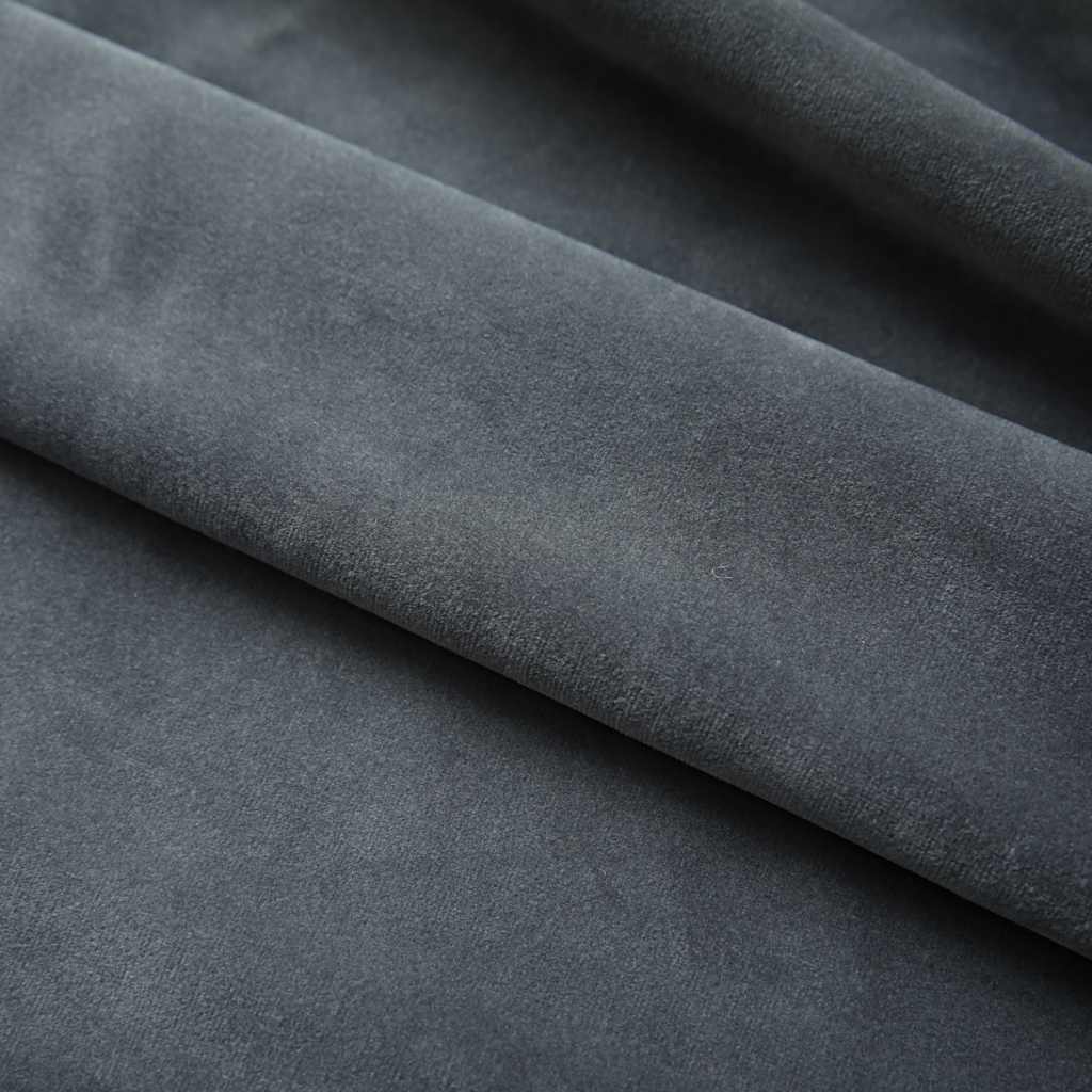 Curtains, 2 pcs., anthracite, 140x225cm, velvet