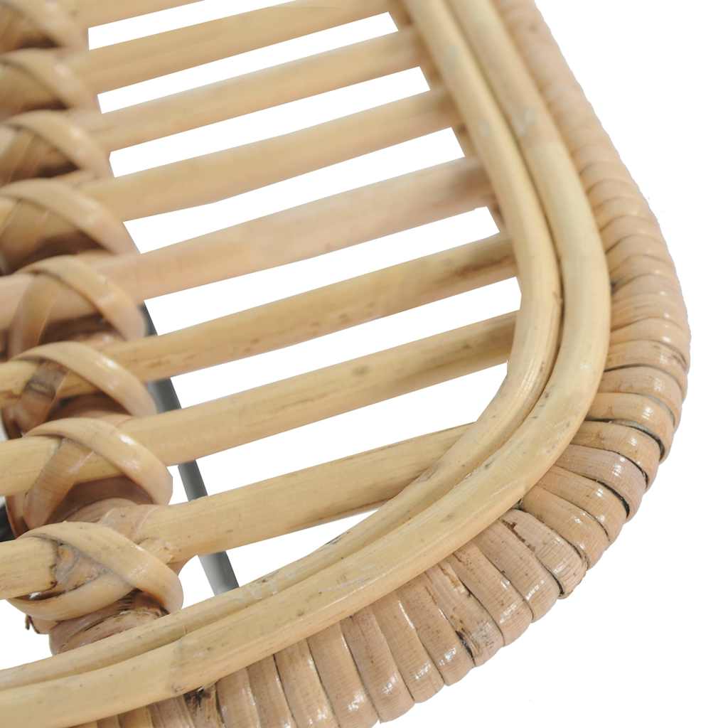 Bar stools, 2 pcs, natural color, rattan