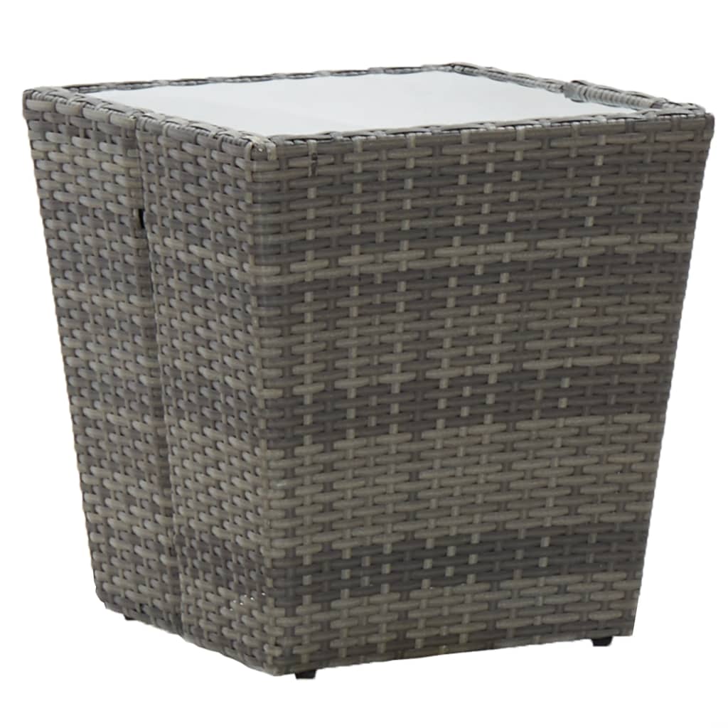 Coffee table, grey, 41.5x41.5x43cm