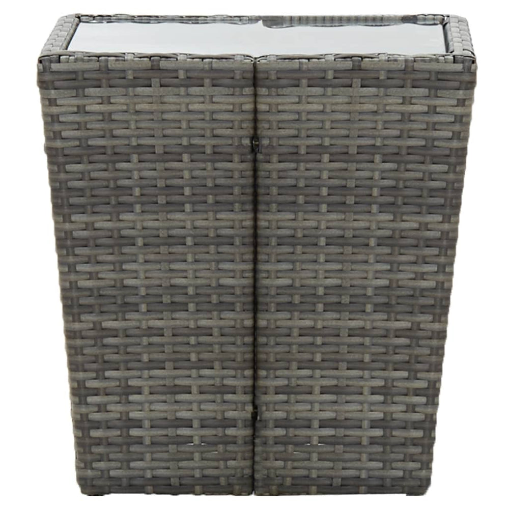 Coffee table, grey, 41.5x41.5x43cm