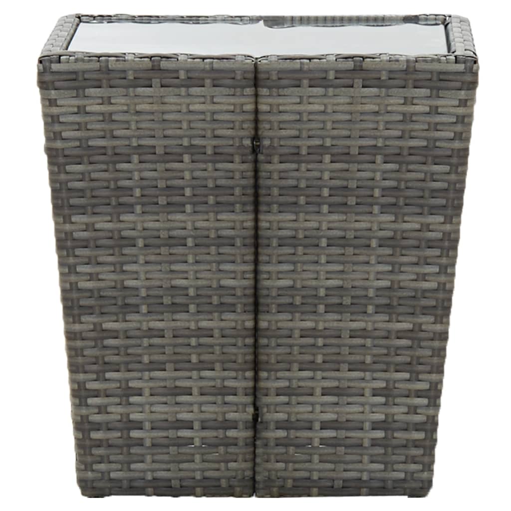 Coffee table, grey, 41.5x41.5x43cm
