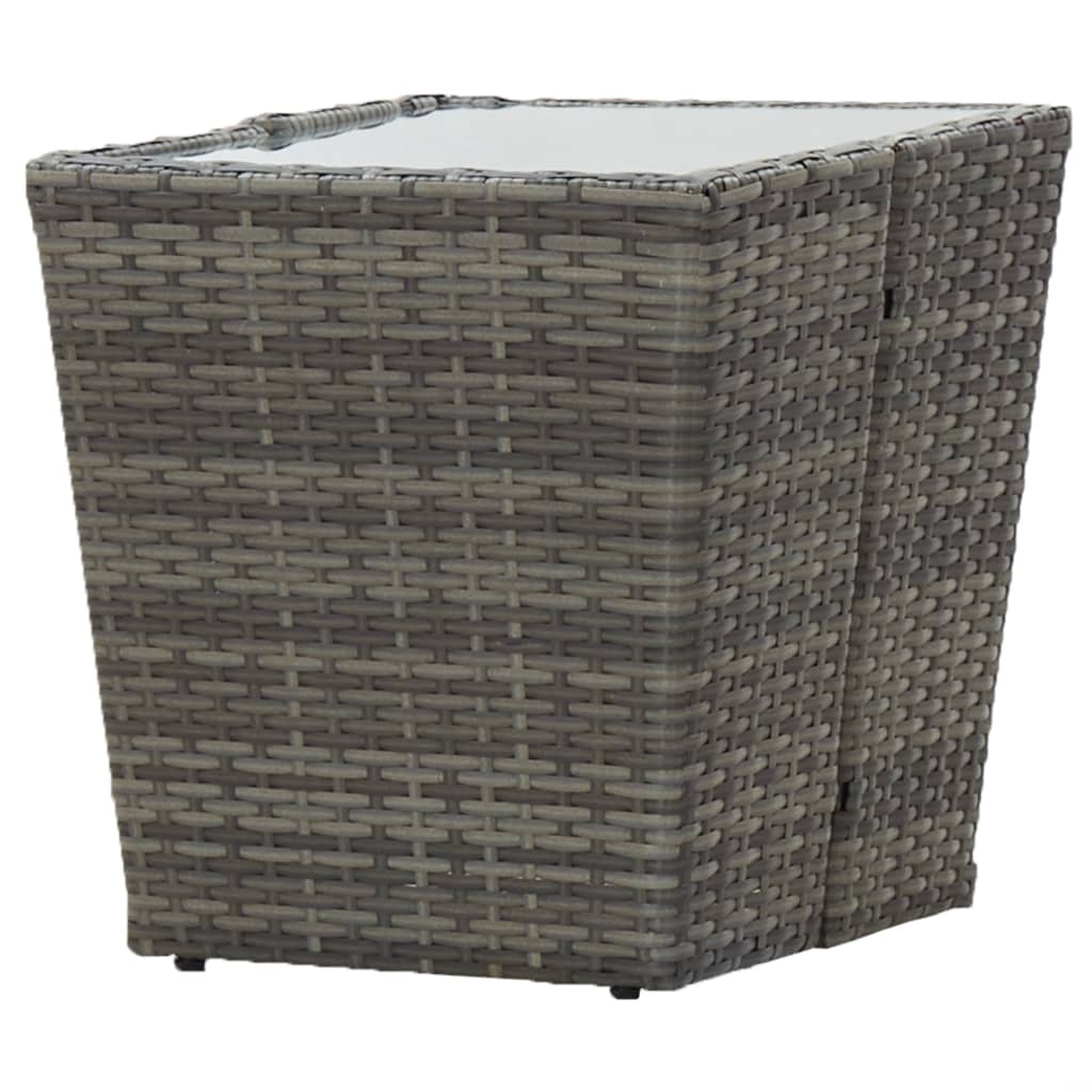 Coffee table, grey, 41.5x41.5x43cm