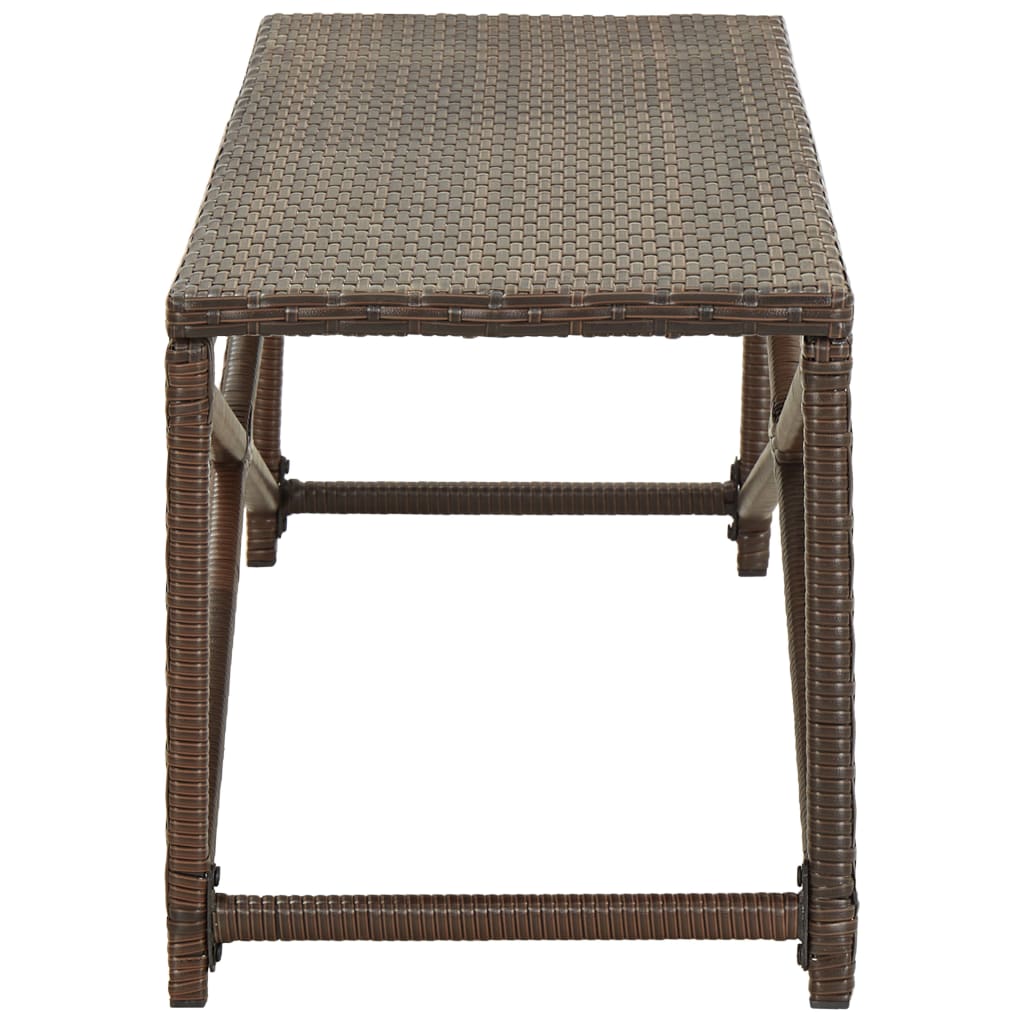 Dārza sols, brūns, 120cm, polirotangs