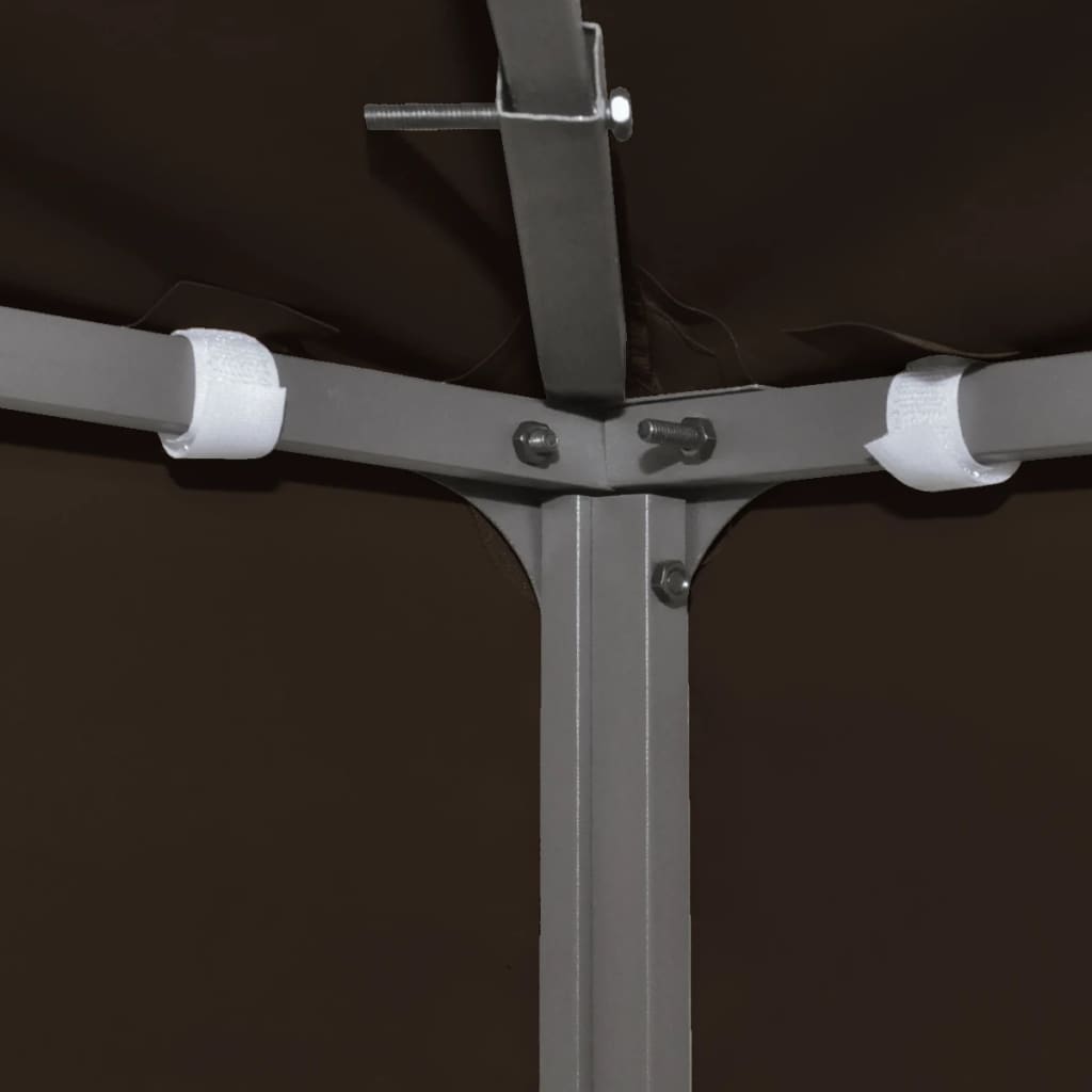 Dārza lapenes jumts, 2 līmeņu, brūns, 3x3 m, 310 g/m²