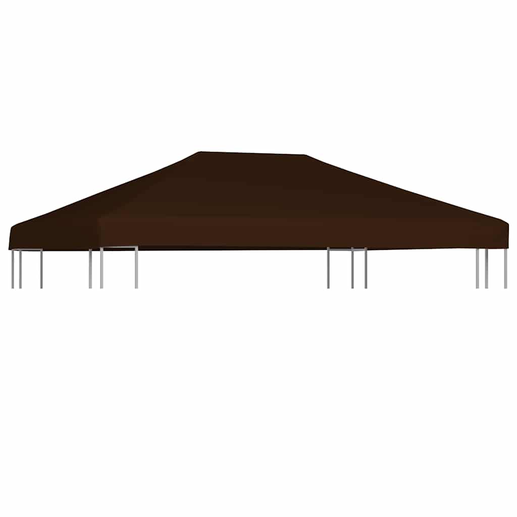 Viršutinis pavėsinės uždangalas, rudas, 3x4m, 310 g/m²