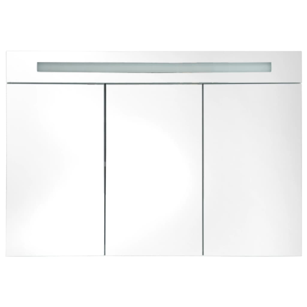 Veidrodinė vonios spintelė su LED apšvietimu, 88x13x62cm