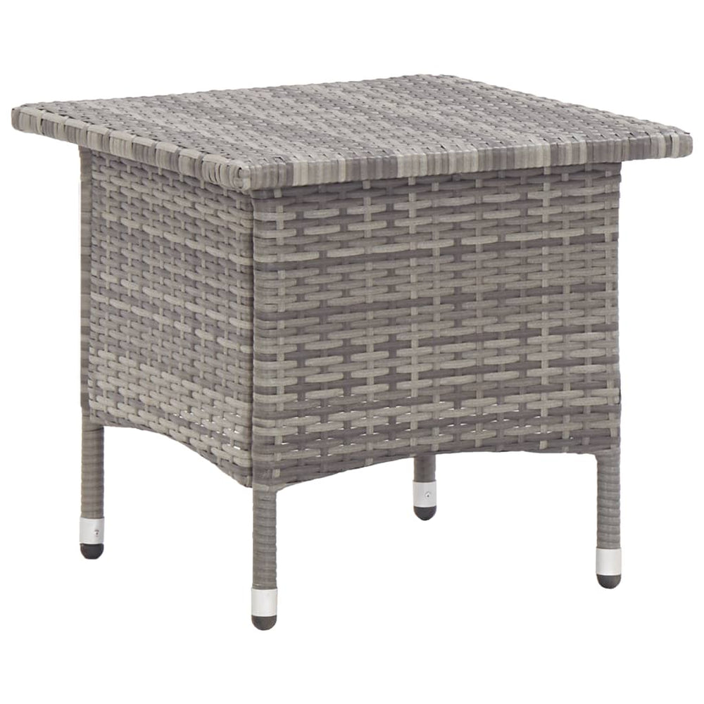 Tea table, grey, 50x50x47cm, polyrattan
