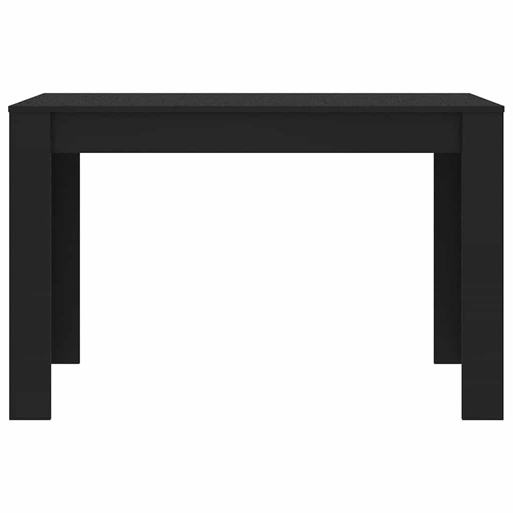Valgomojo stalas, juodos spalvos, 120x60x76cm, apdirbta mediena