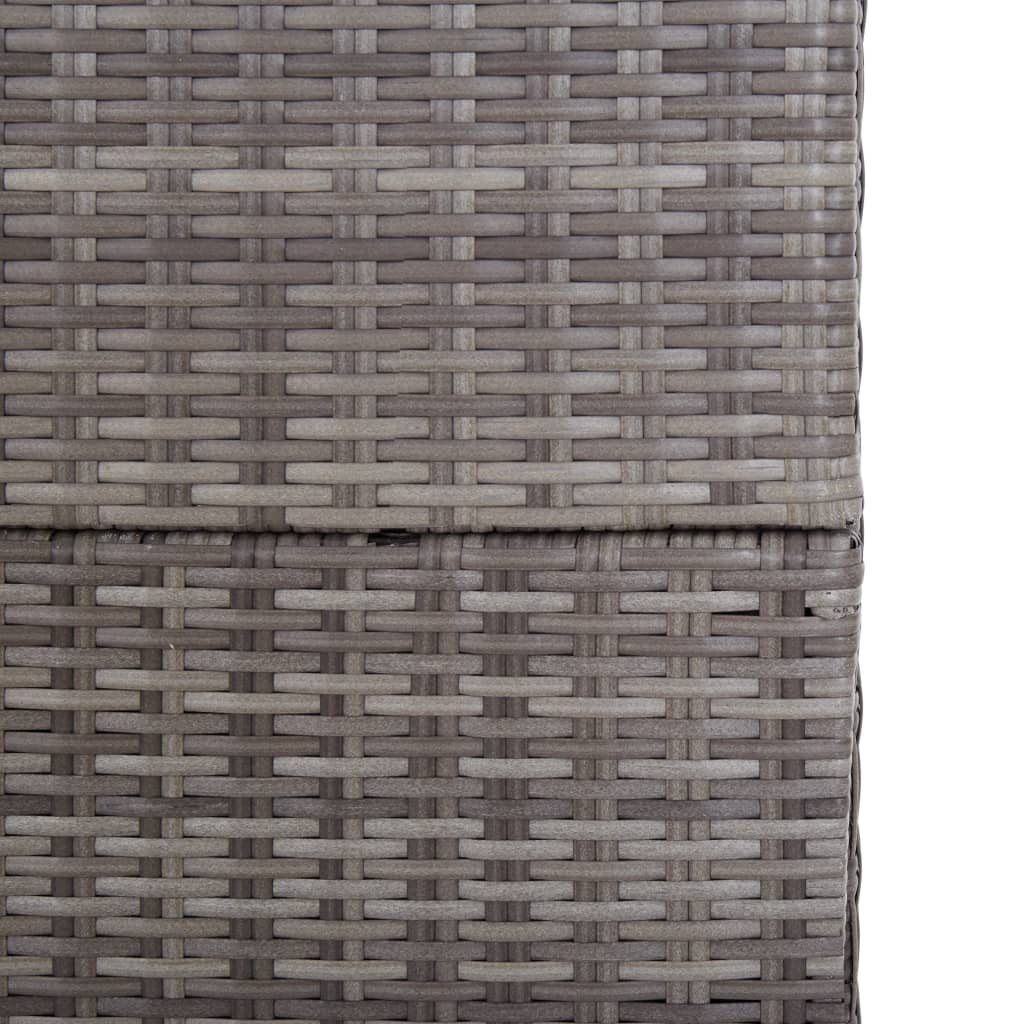 Garden storage box, grey, 150x100x100cm, poly rattan