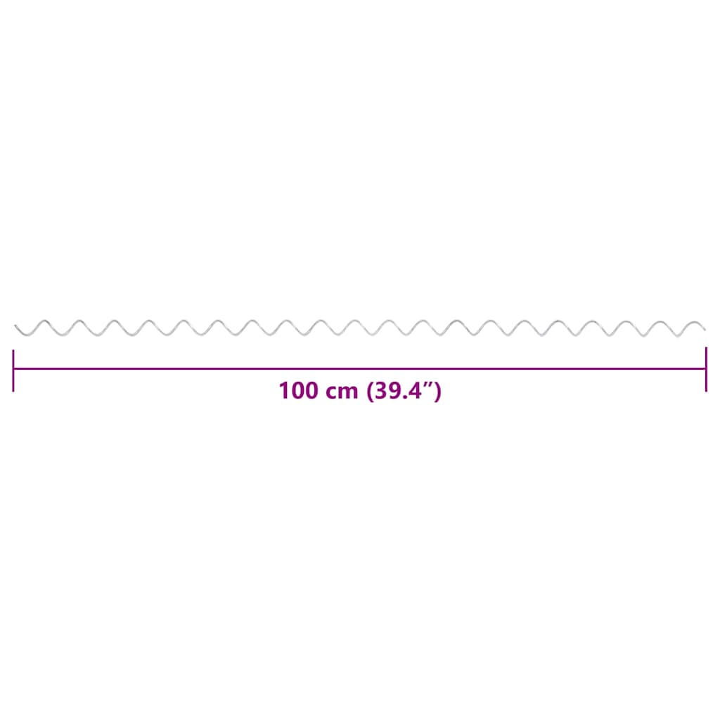 Spirāles gabioniem, 24 gab., cinkots tērauds, 100 cm