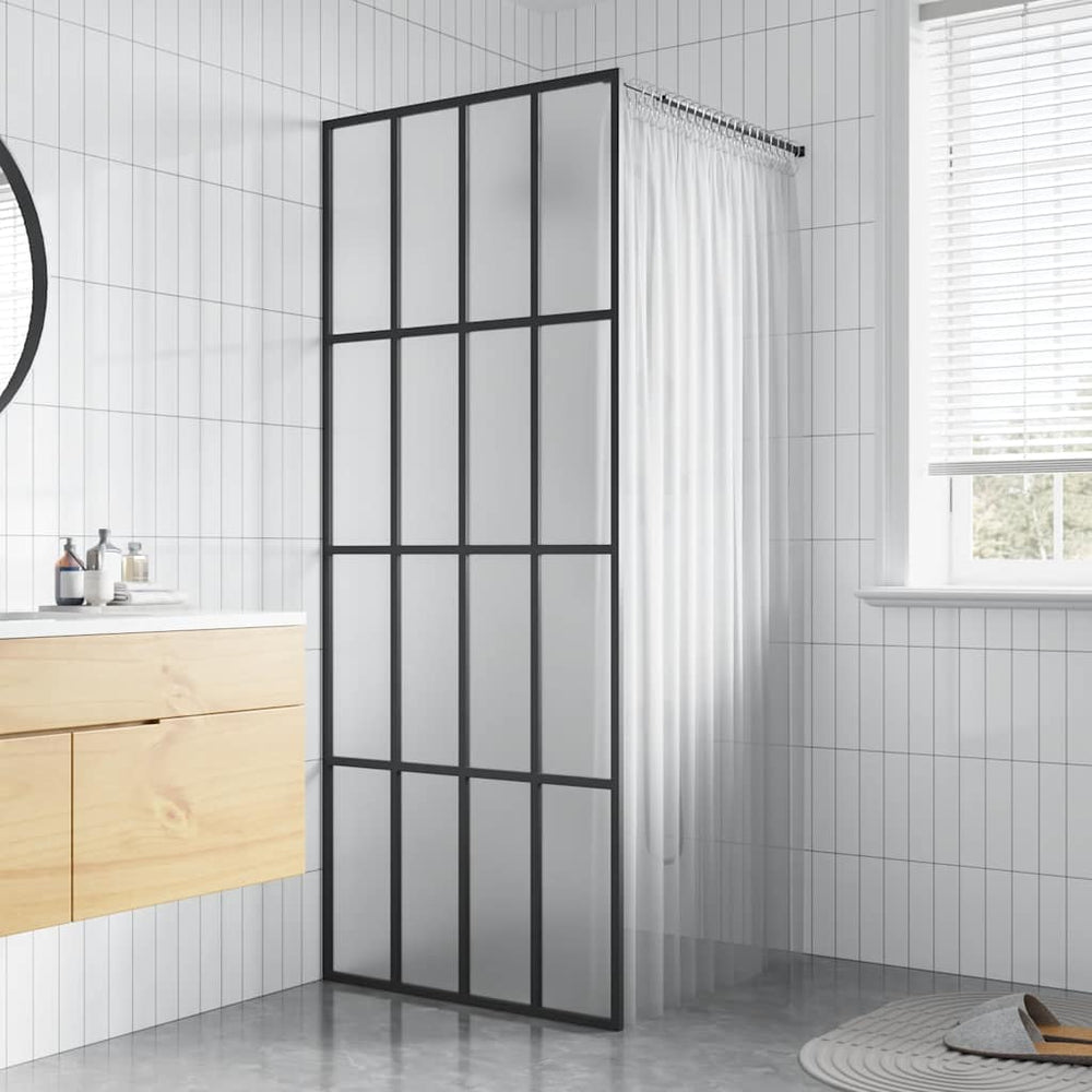 Shower screen, 80x195cm, tempered glass, matte